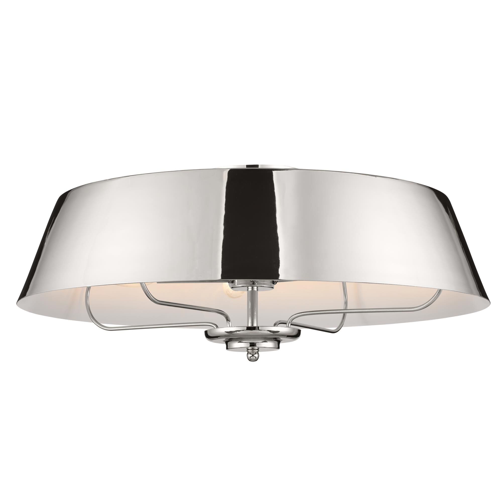 Shown in Polished Nickel finish and Metal shade