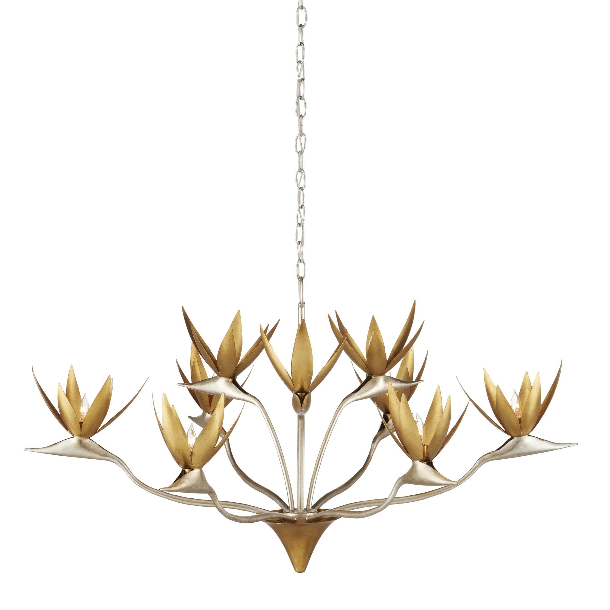 Paradiso 39 Inch 9 Light Chandelier by Currey and Company