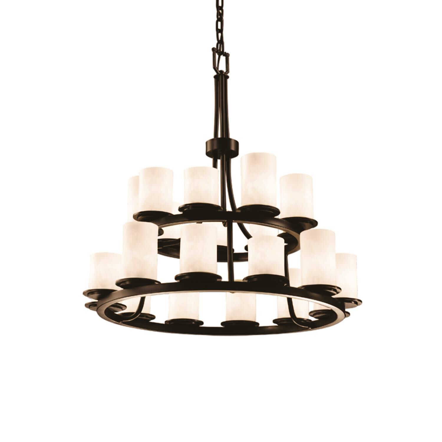 Clouds 33 Inch 21 Light Chandelier by Justice Design Group