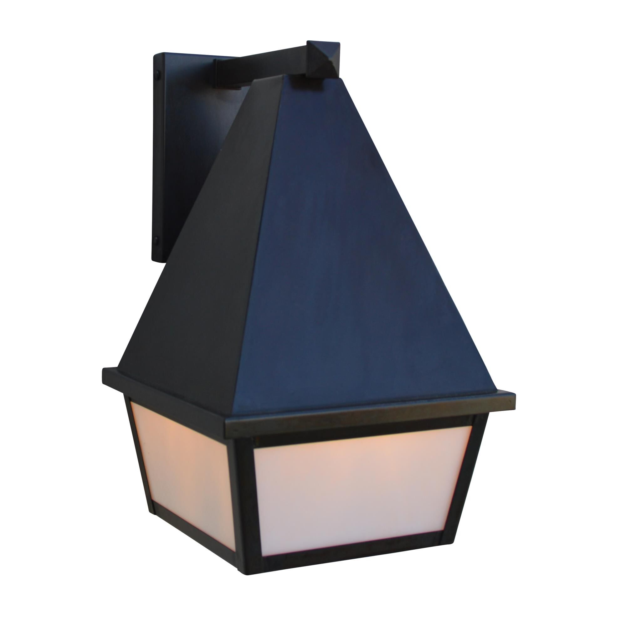 Shown in Bronze finish and White Opalescent glass