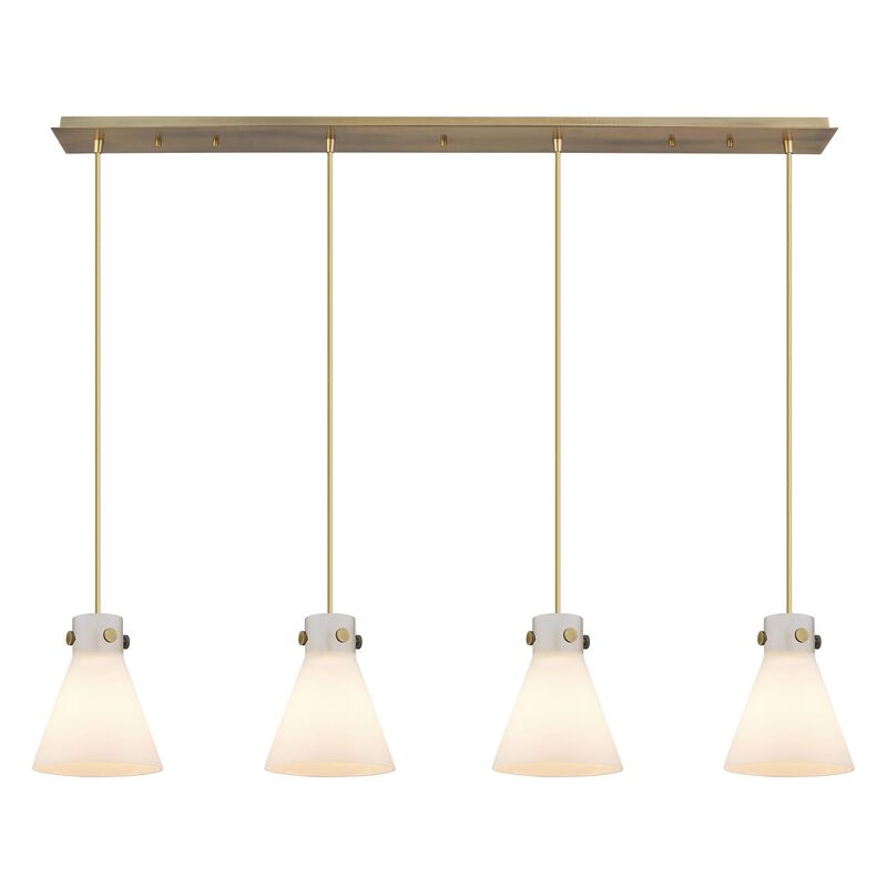 Bruno Marashlian Newton Cone 51 Inch 4 Light Linear Suspension Light by Innovations Lighting
