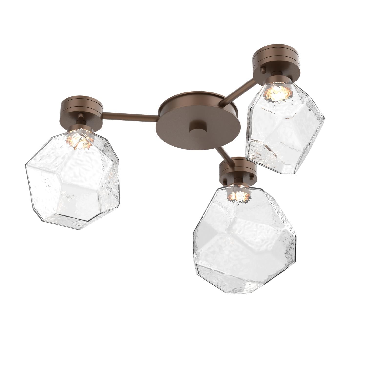 Levi Wilson Gem 24 Inch Semi Flush Mount by Hammerton Studio