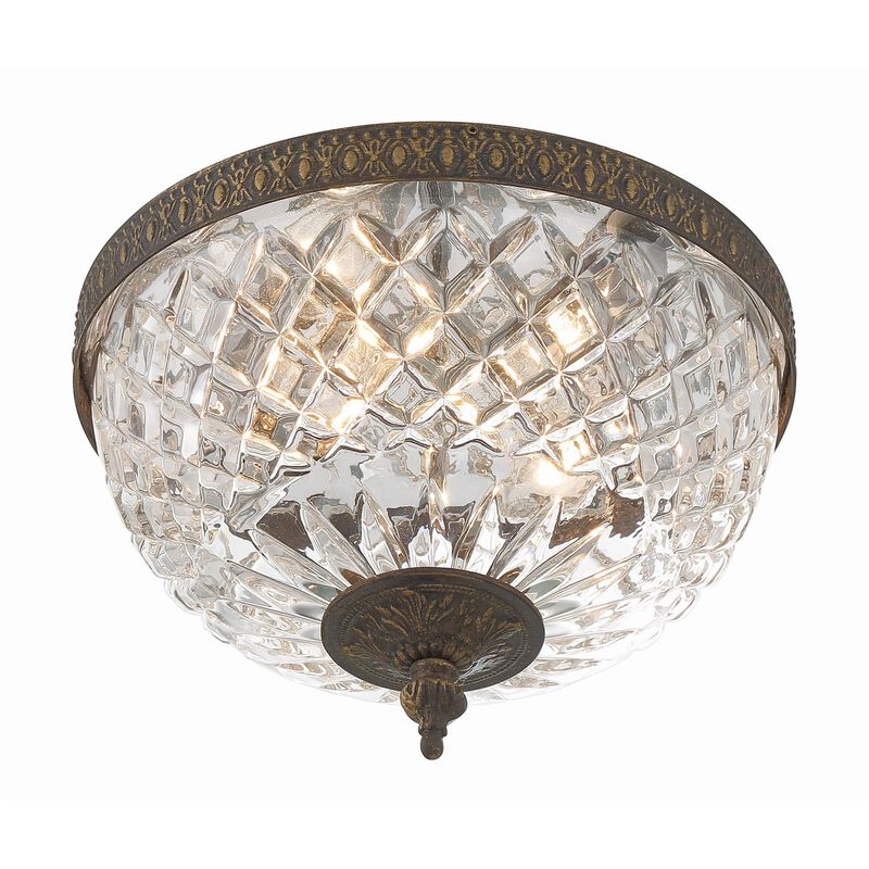 Ceiling 10 Inch 2 Light Semi Flush Mount by Crystorama