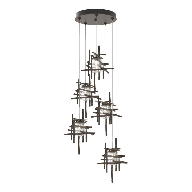 Tura 27 Inch 5 Light Multi Light Pendant by Hubbardton Forge