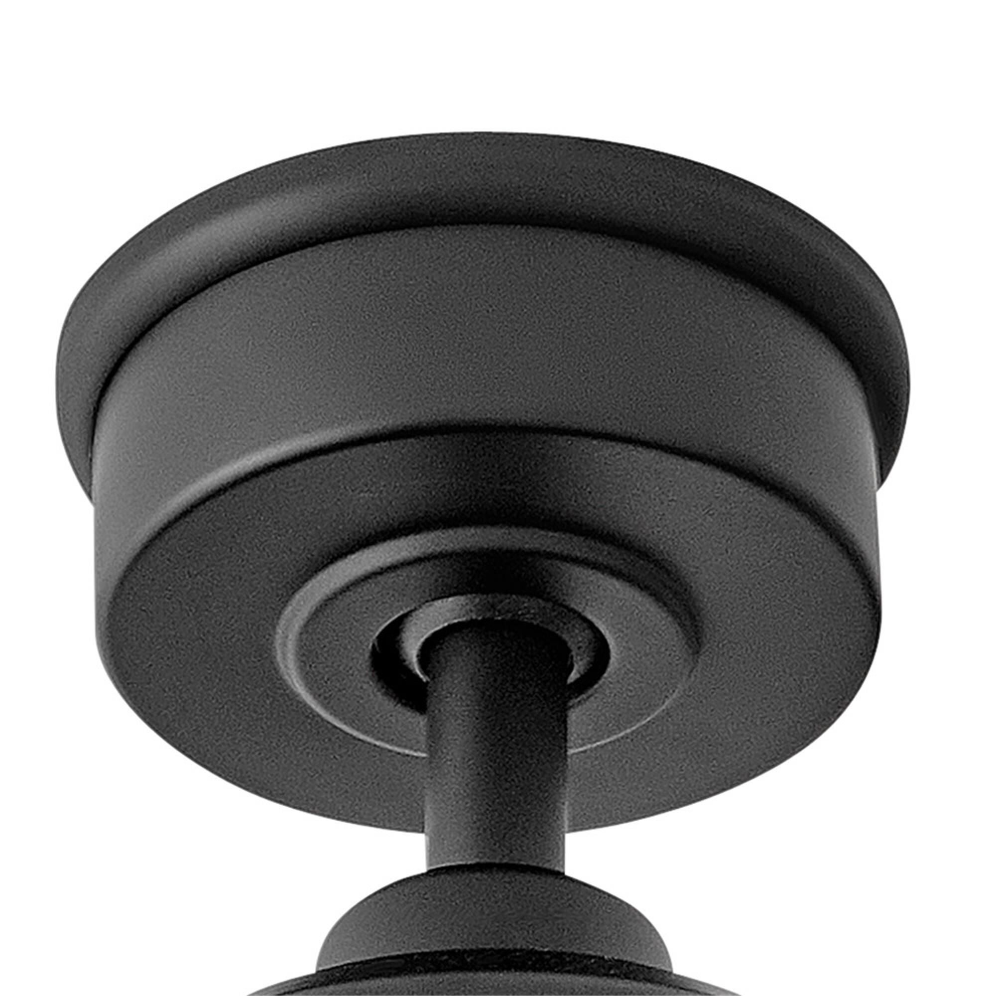 Shown in Matte Black finish and White Frosted glass