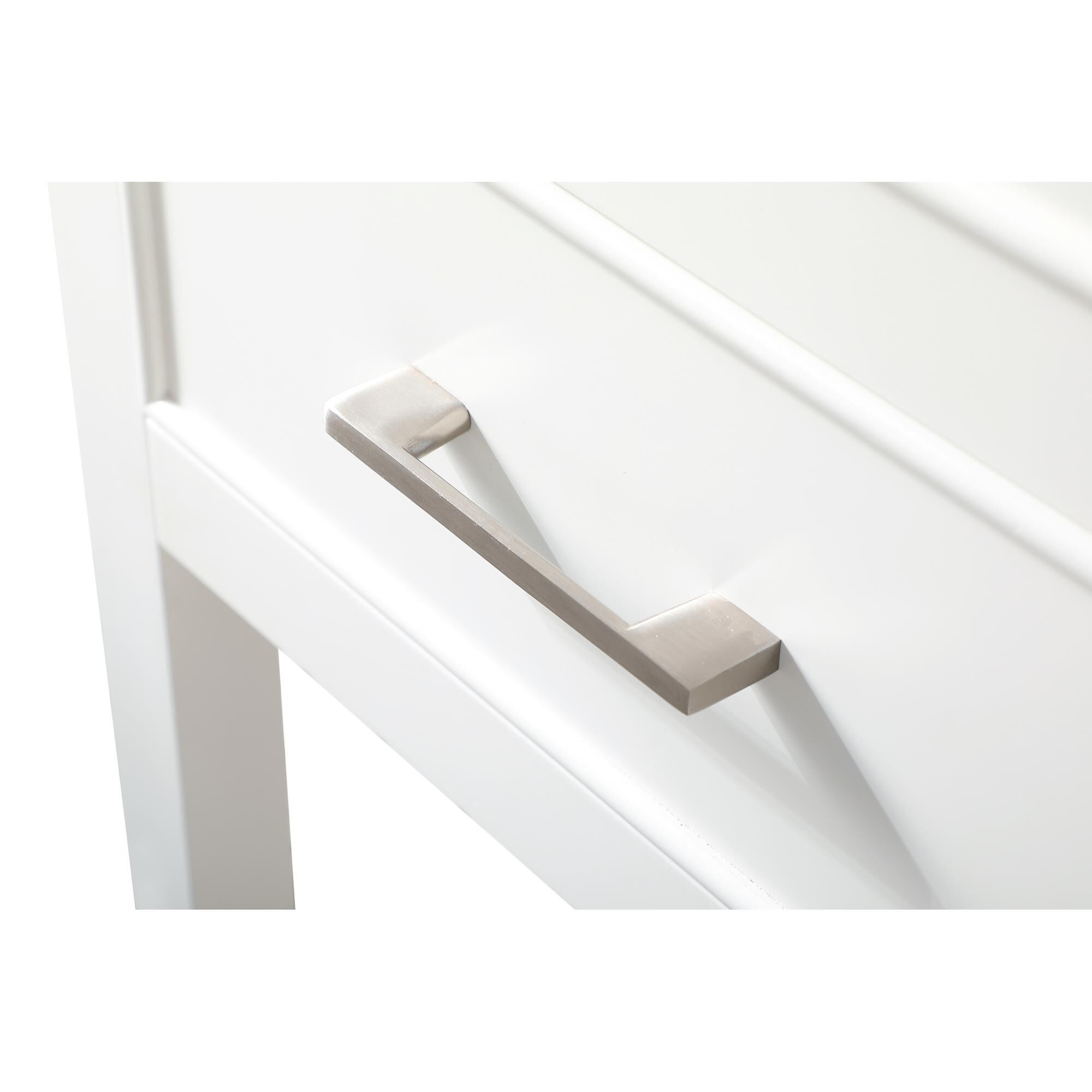 Shown in White finish