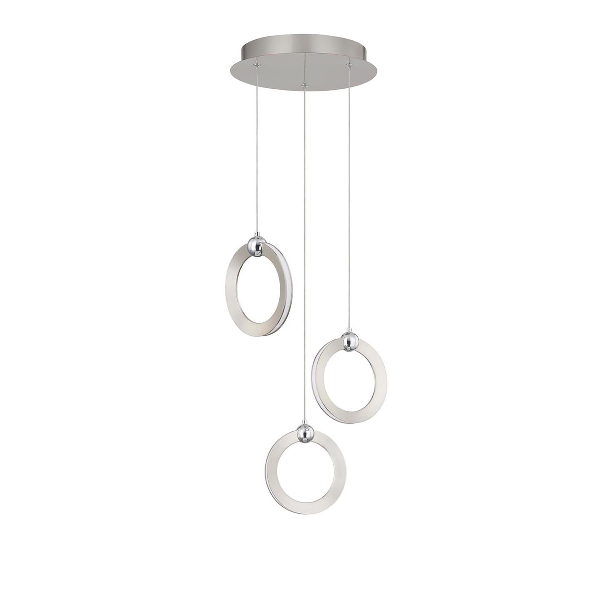 Hermosa 11 Inch 3 Light LED Multi Light Pendant by Justice Design Group