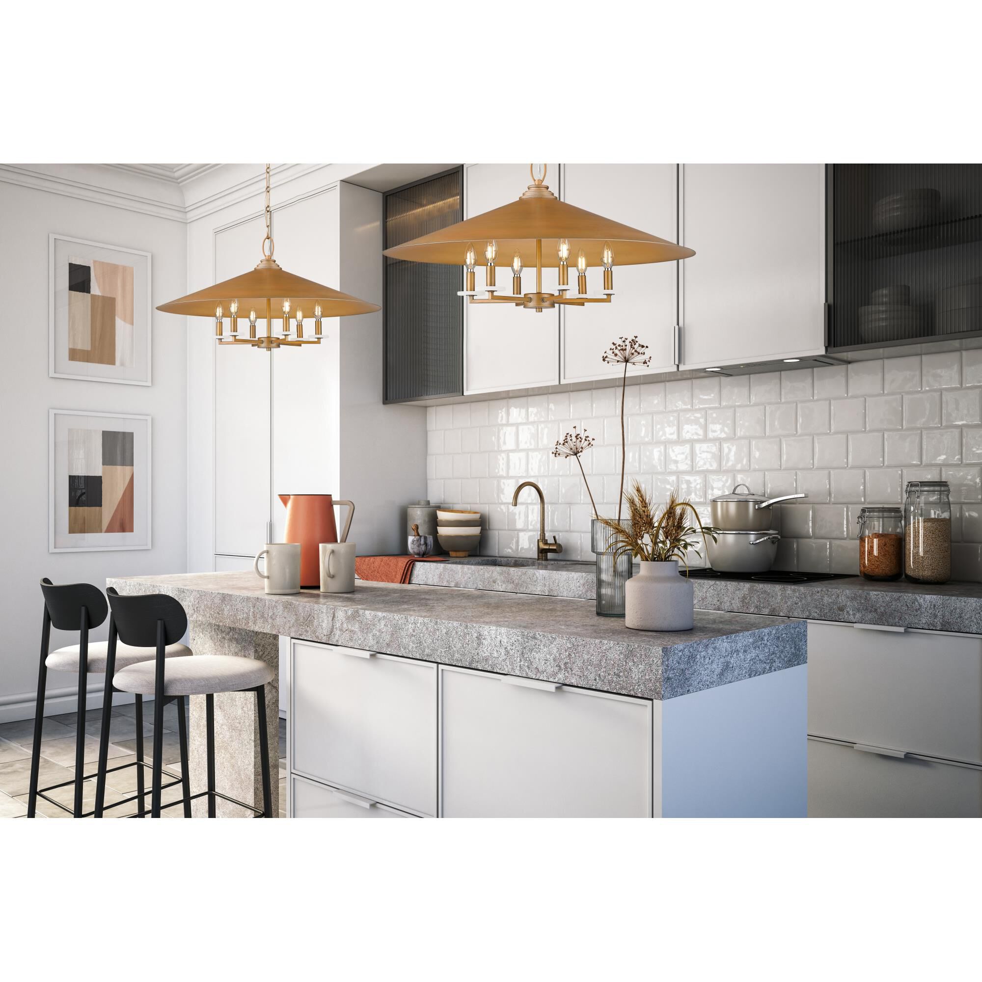 Shown in Signature Gold finish and Signature Gold glass and Signature Gold shade