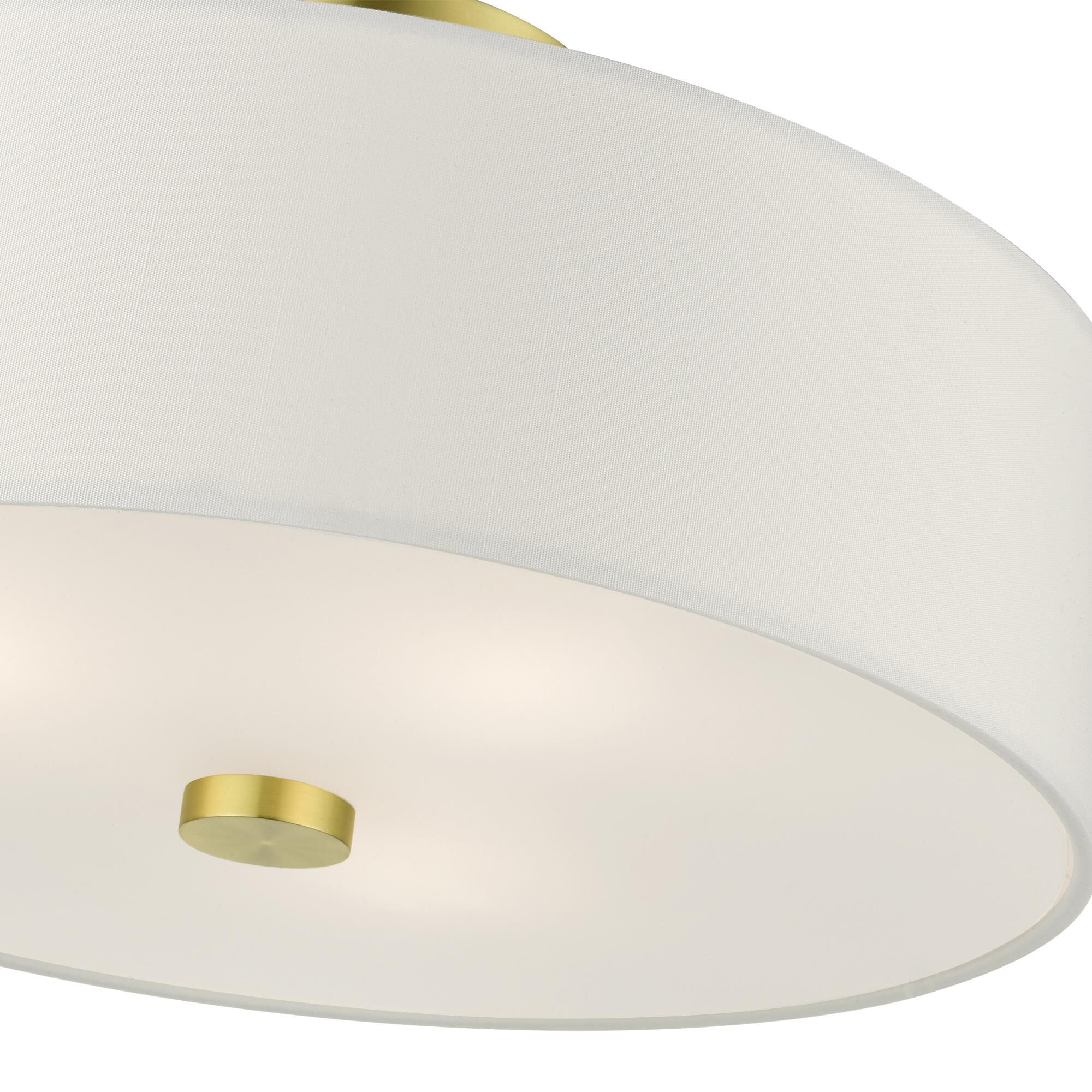 Meridian 3 Light Semi Flush Mount by Livex Lighting