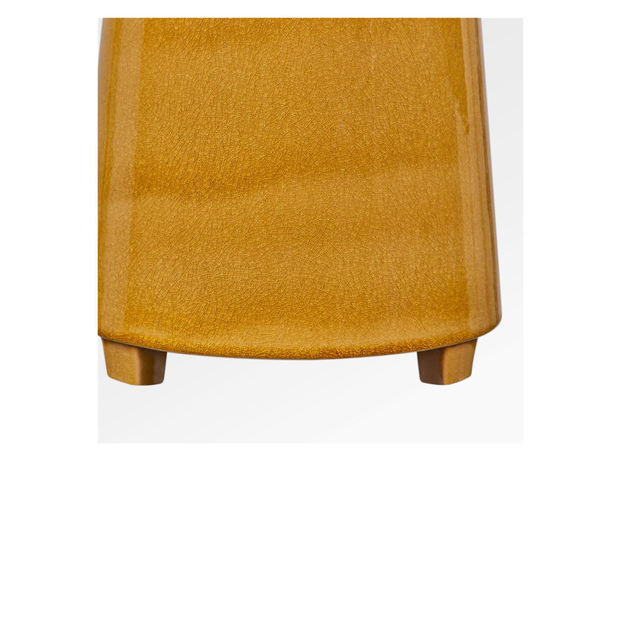 Shown in Cracked Honey finish and White Linen Fabric shade