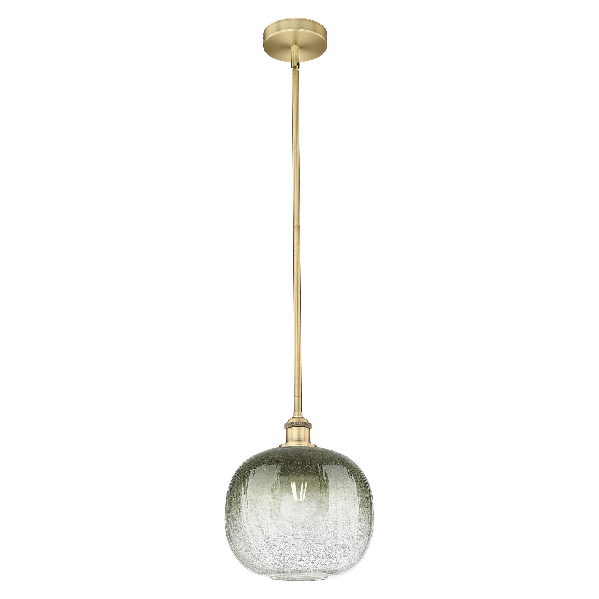 Shown in Brushed Brass finish and Slate glass