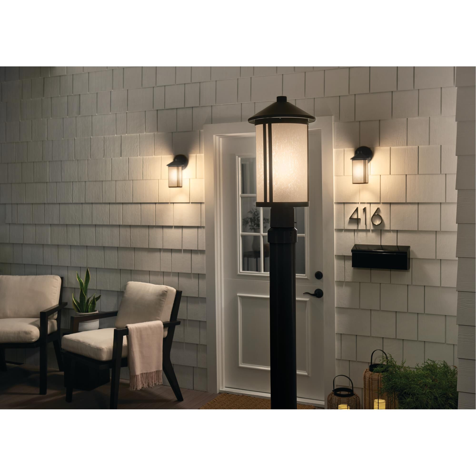 Kichler Lighting Lombard 17 Inch Tall Outdoor Post Lamp