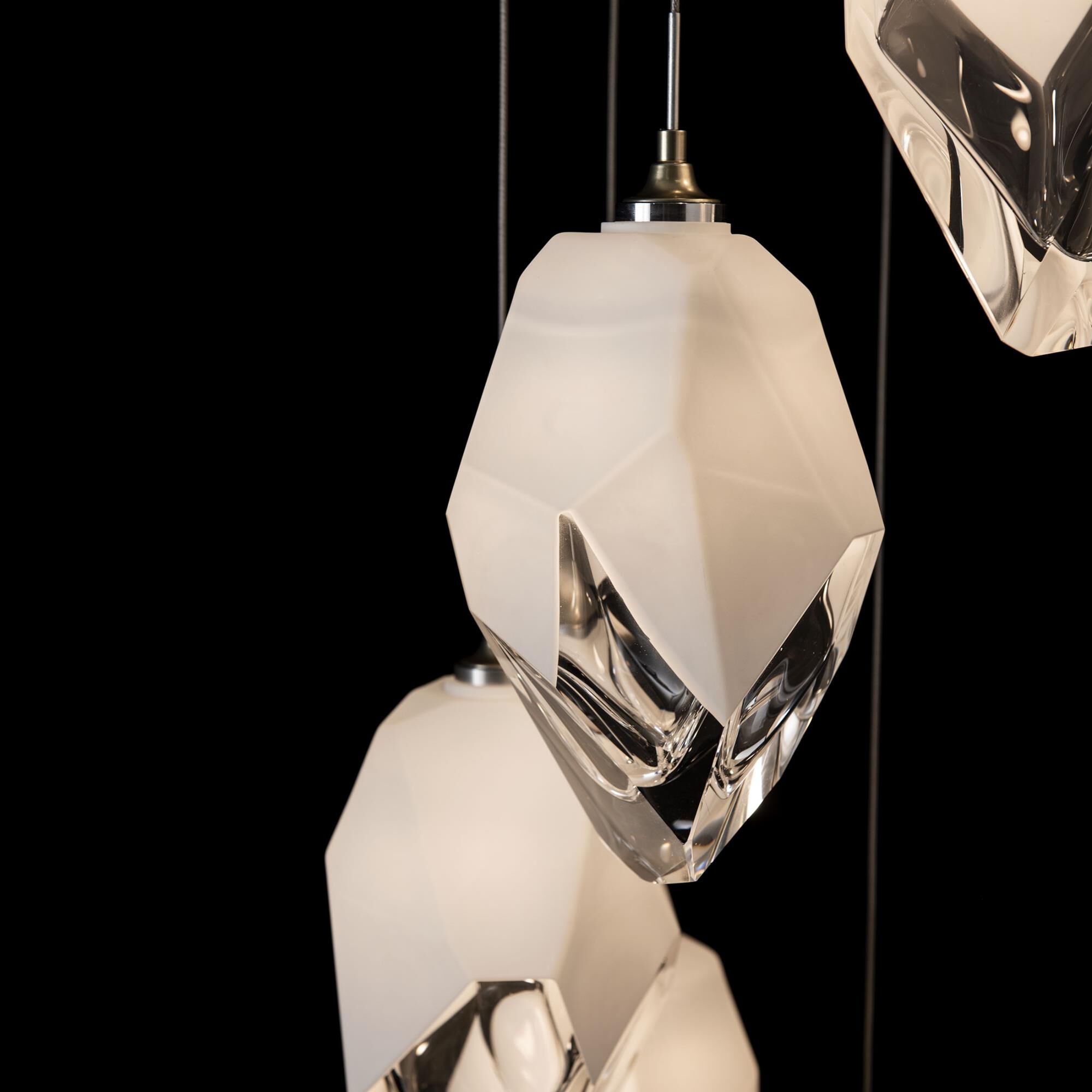 Shown in Modern Brass finish and White glass and White Glass shade