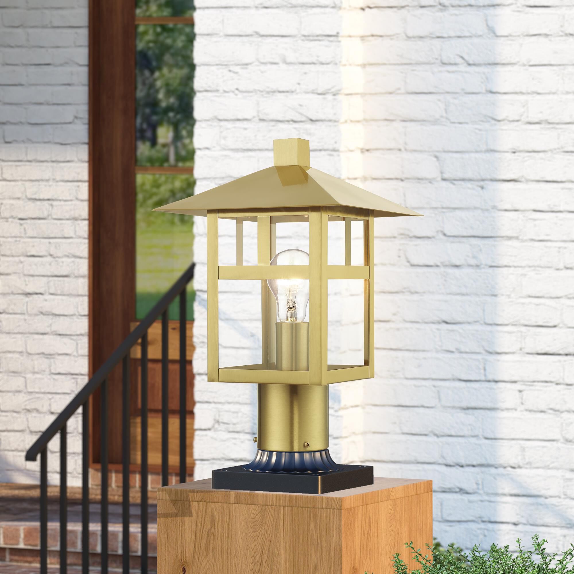 Crestlake 14 Inch Outdoor Post Lamp by Livex Lighting