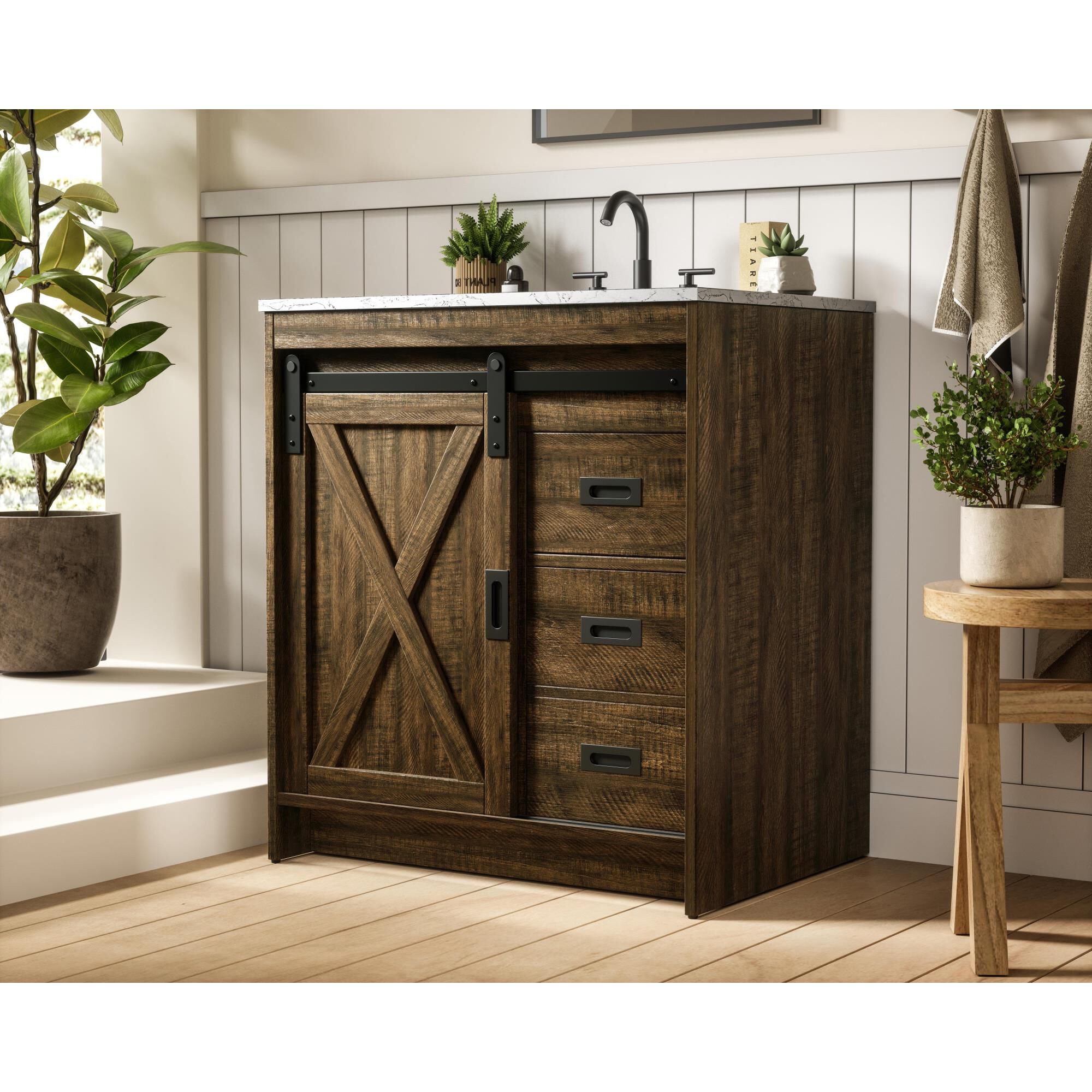 Shown in Expresso finish