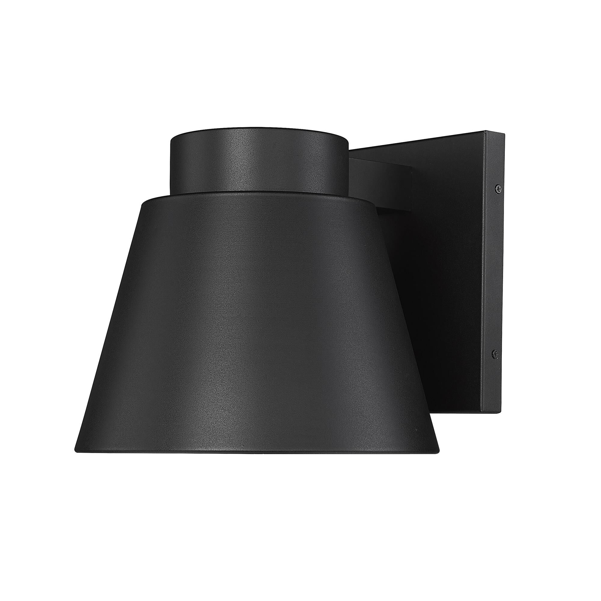 Shown in Black finish and Sandblast Aluminum shade