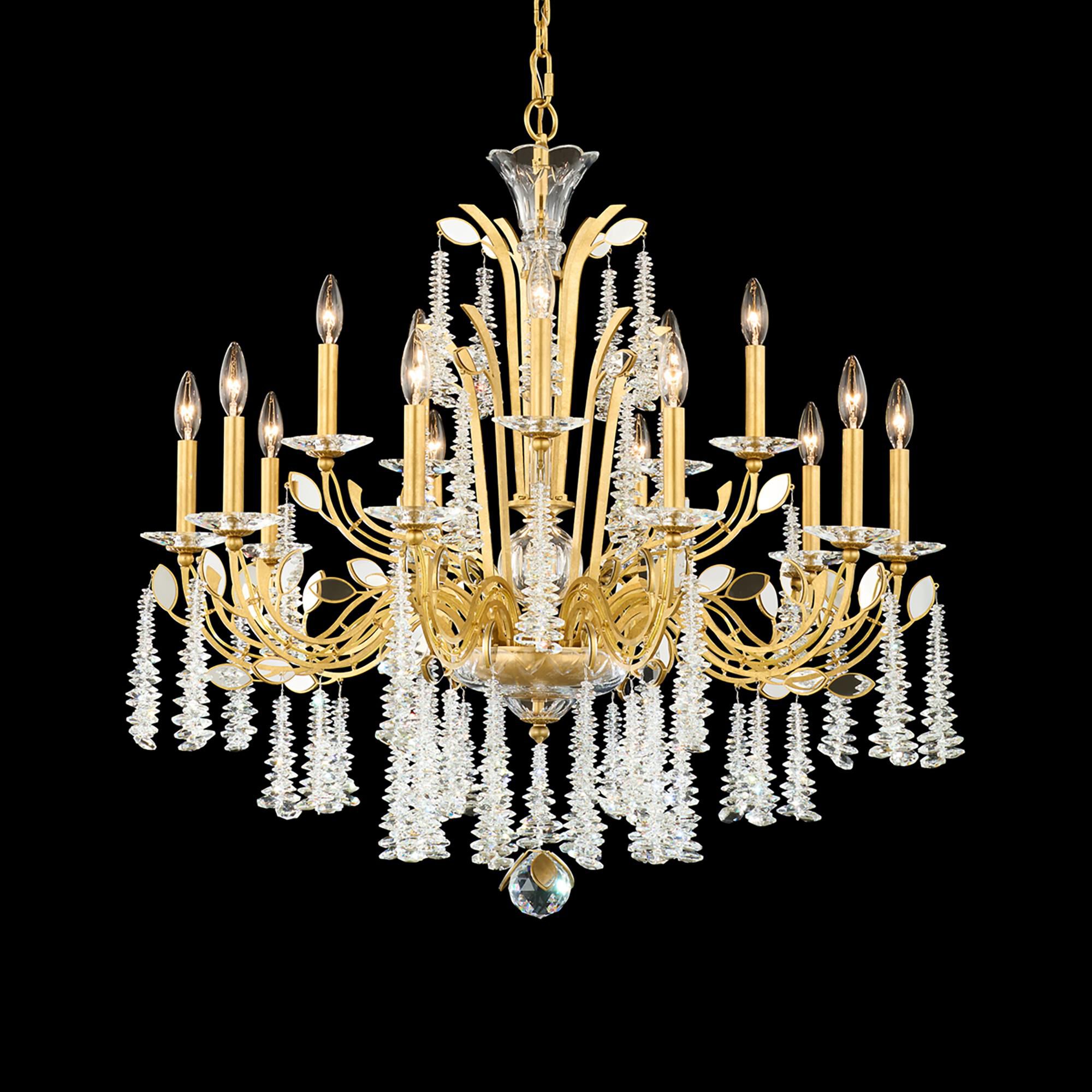 Shown in French Gold finish and Clear Radiance crystal
