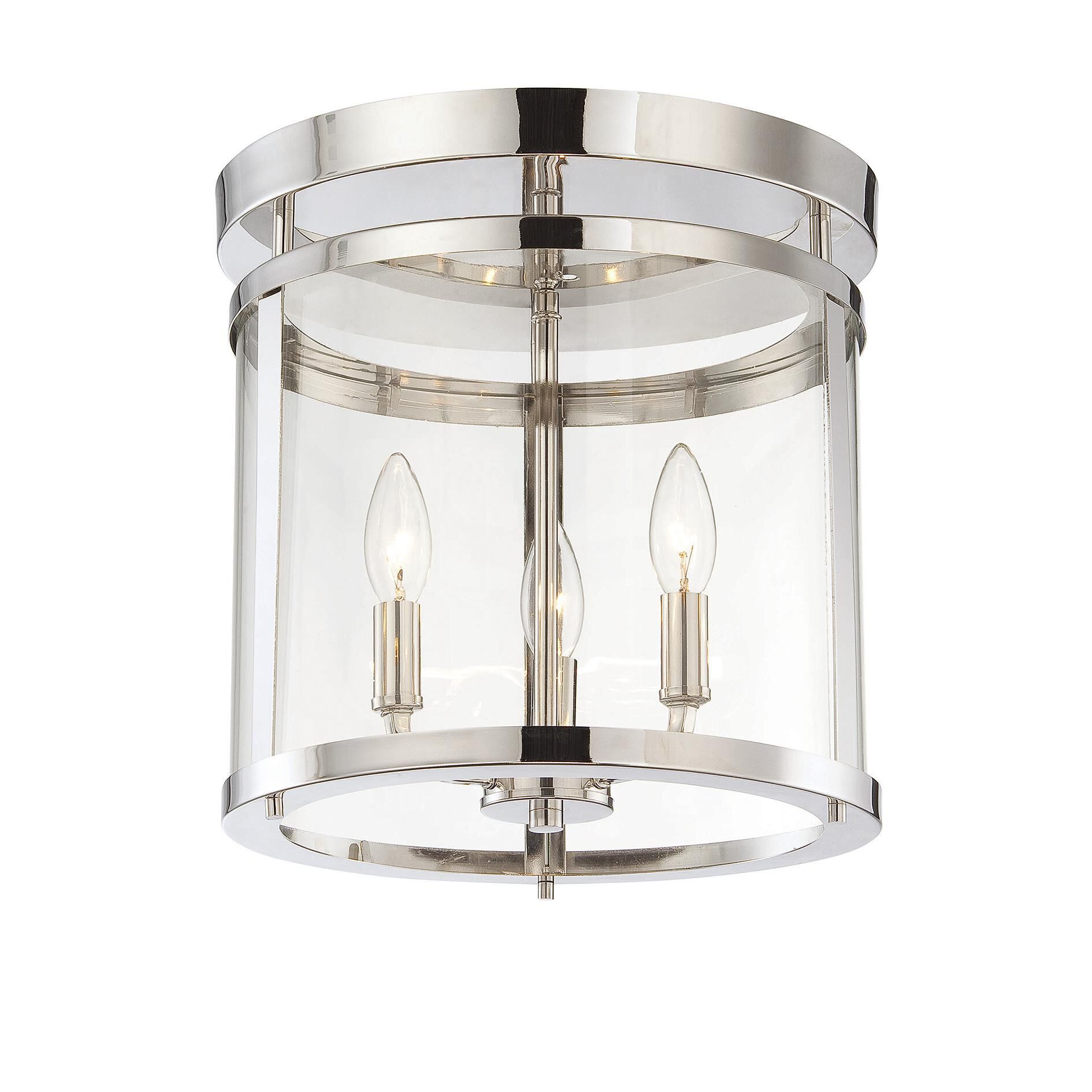 Penrose 12 Inch 3 Light Semi Flush Mount by Savoy House