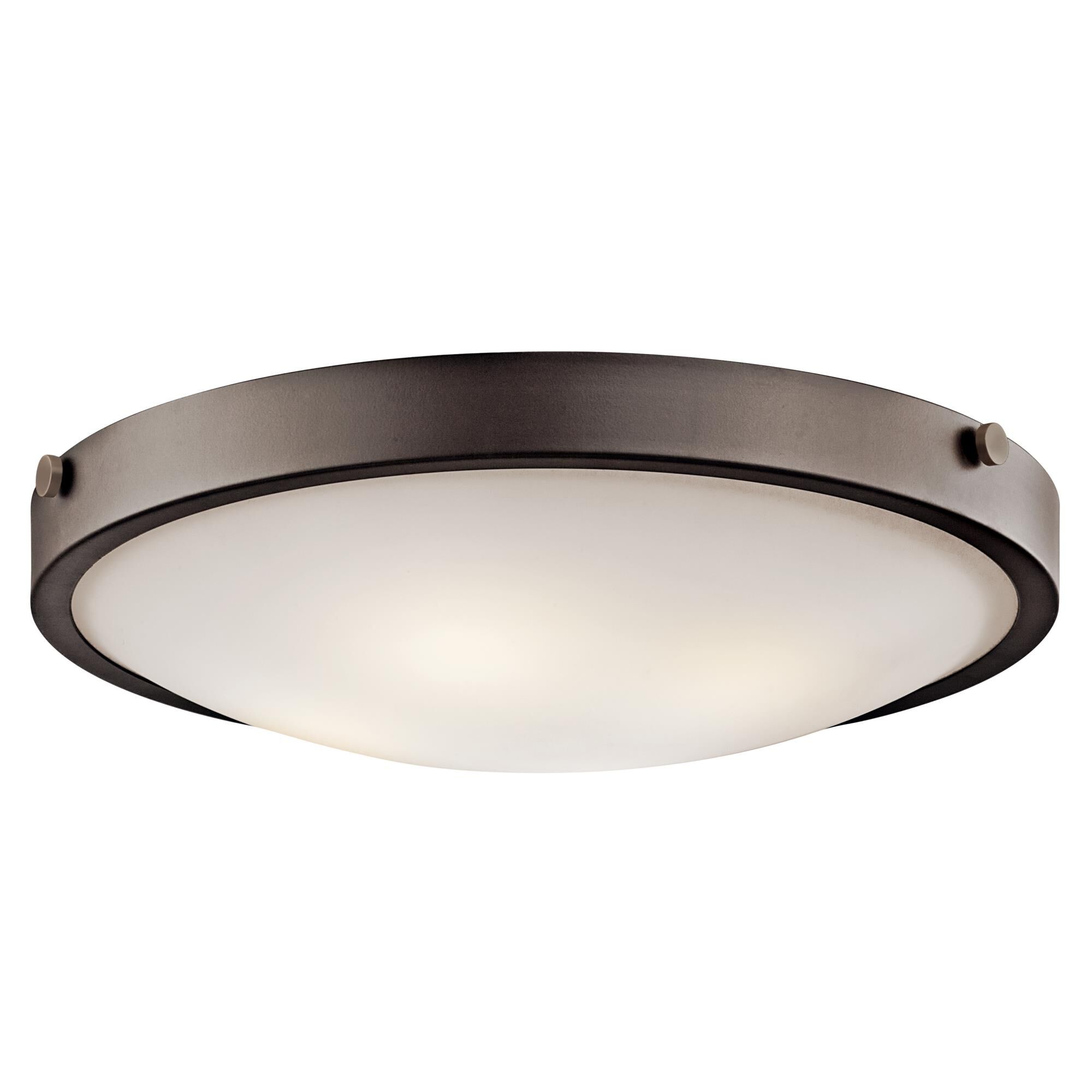 Shown in Olde Bronze finish and Satin Etched White glass