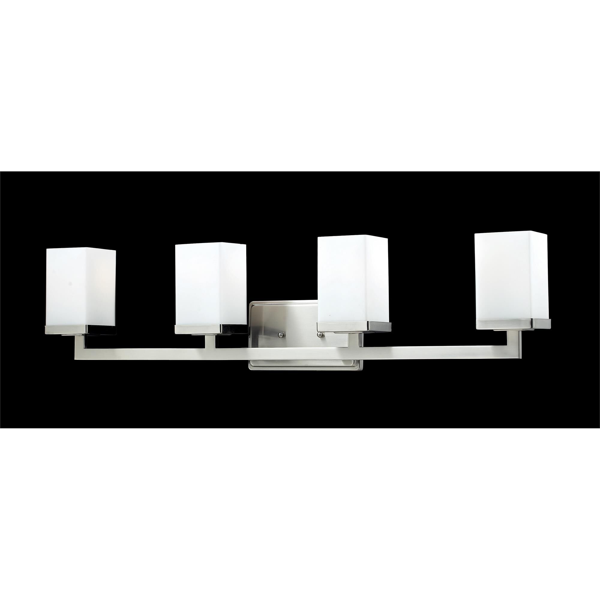 Shown in Brushed Nickel finish and Glass shade