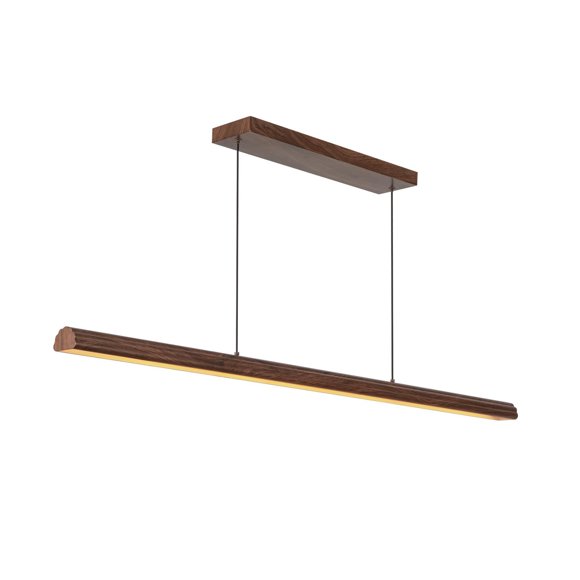 Shown in Walnut finish and Frosted Acrylic Diffuser glass and Aluminum shade