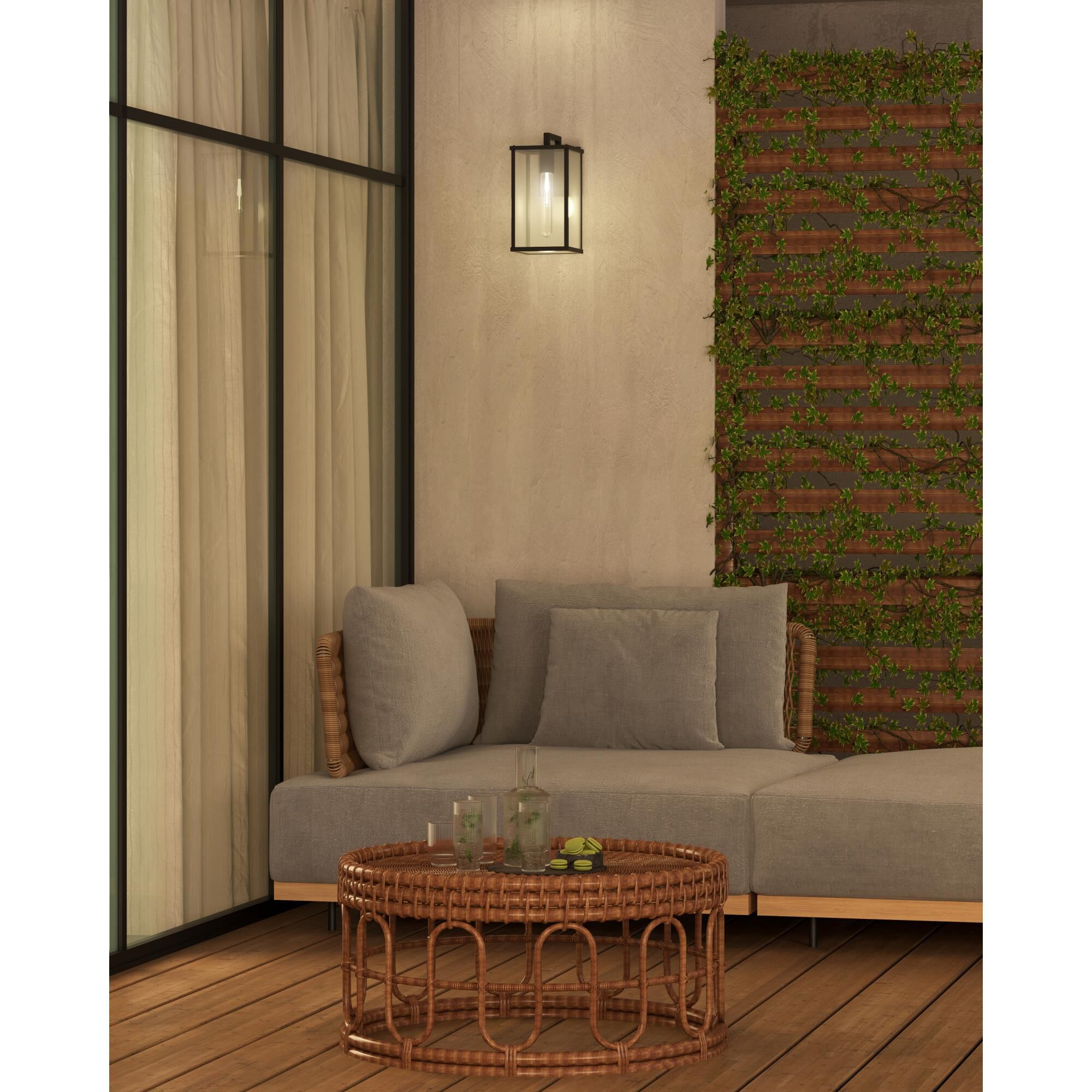 Alora Mood Brentwood 12 Inch Tall Outdoor Wall Light