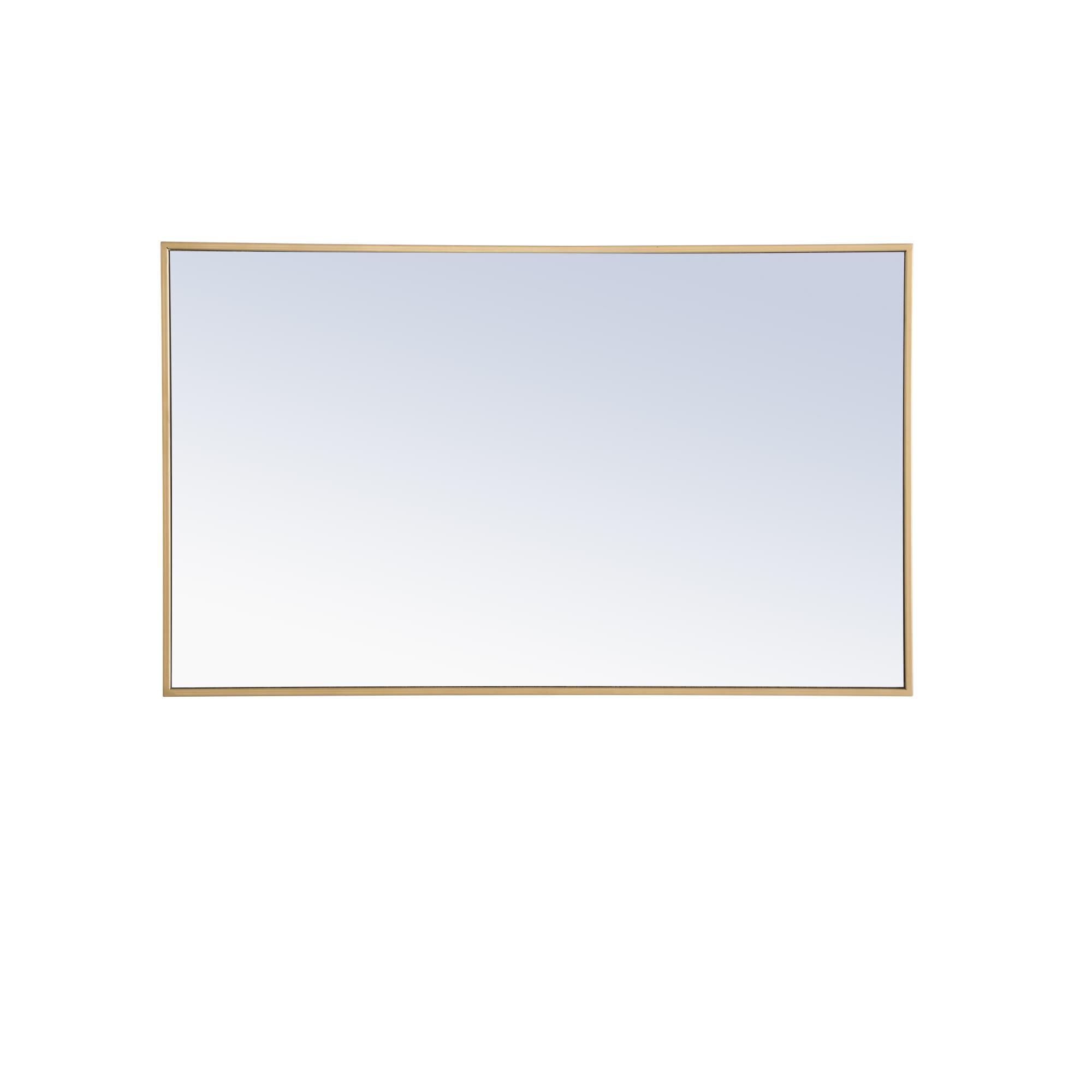 Shown in Brass finish and Clear Mirror Beveled glass