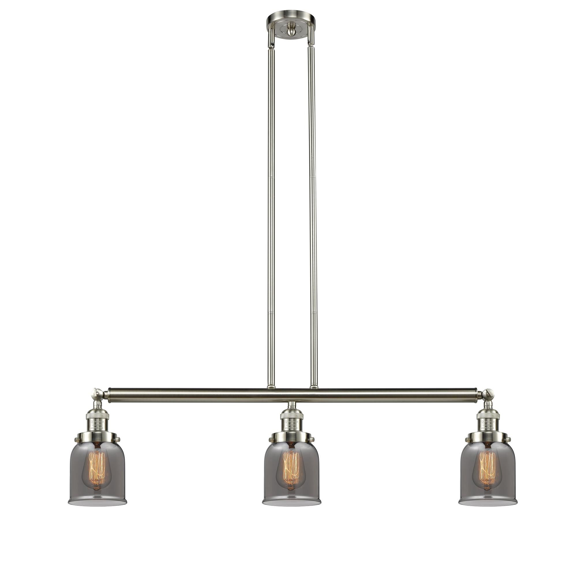 Shown in Brushed Satin Nickel finish and Plated Smoked glass