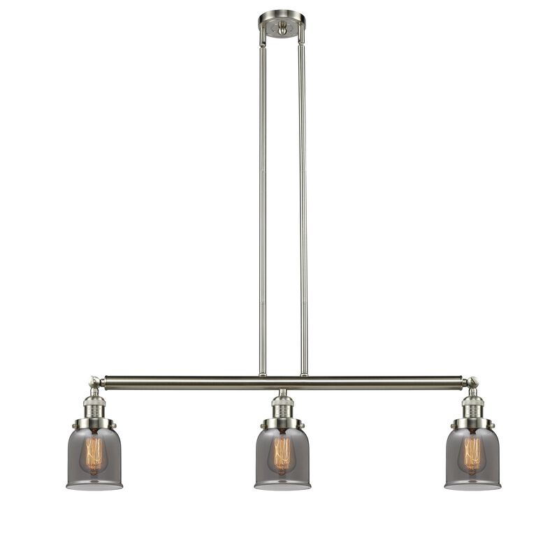 Bruno Marashlian Small Bell 36 Inch 3 Light Linear Suspension Light by Innovations Lighting