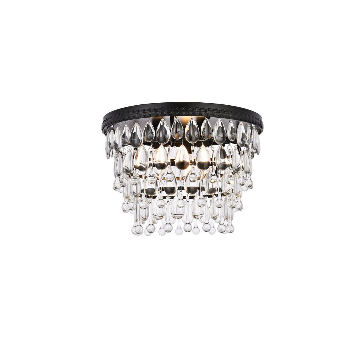 Nordic 15 Inch 3 Light Flush Mount by Elegant Lighting