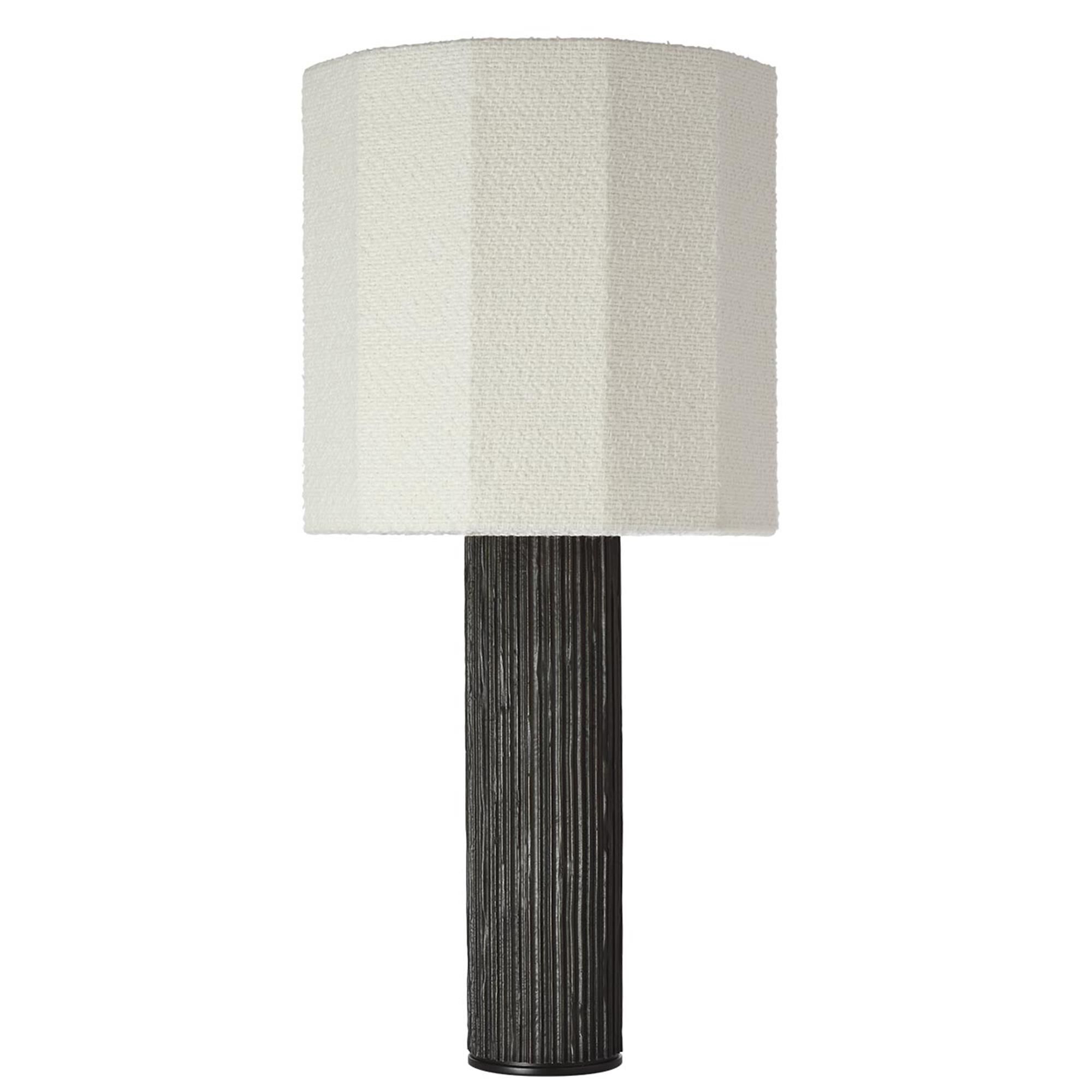 Shown in Ridged Carbon finish and Decorative Boucle shade