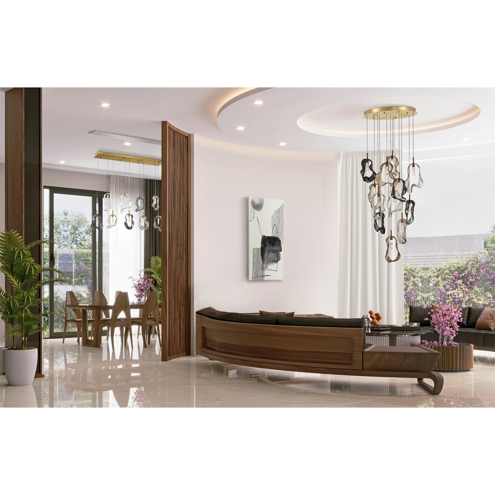 Norah 24 Inch 16 Light Multi Light Pendant,