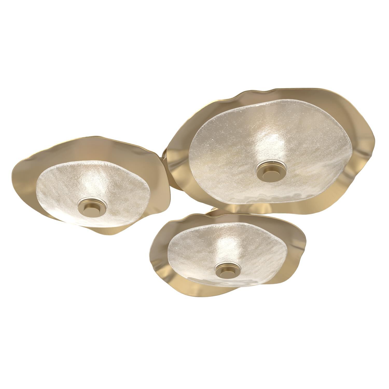 Shown in Gilded Brass finish and Clear Granite accent