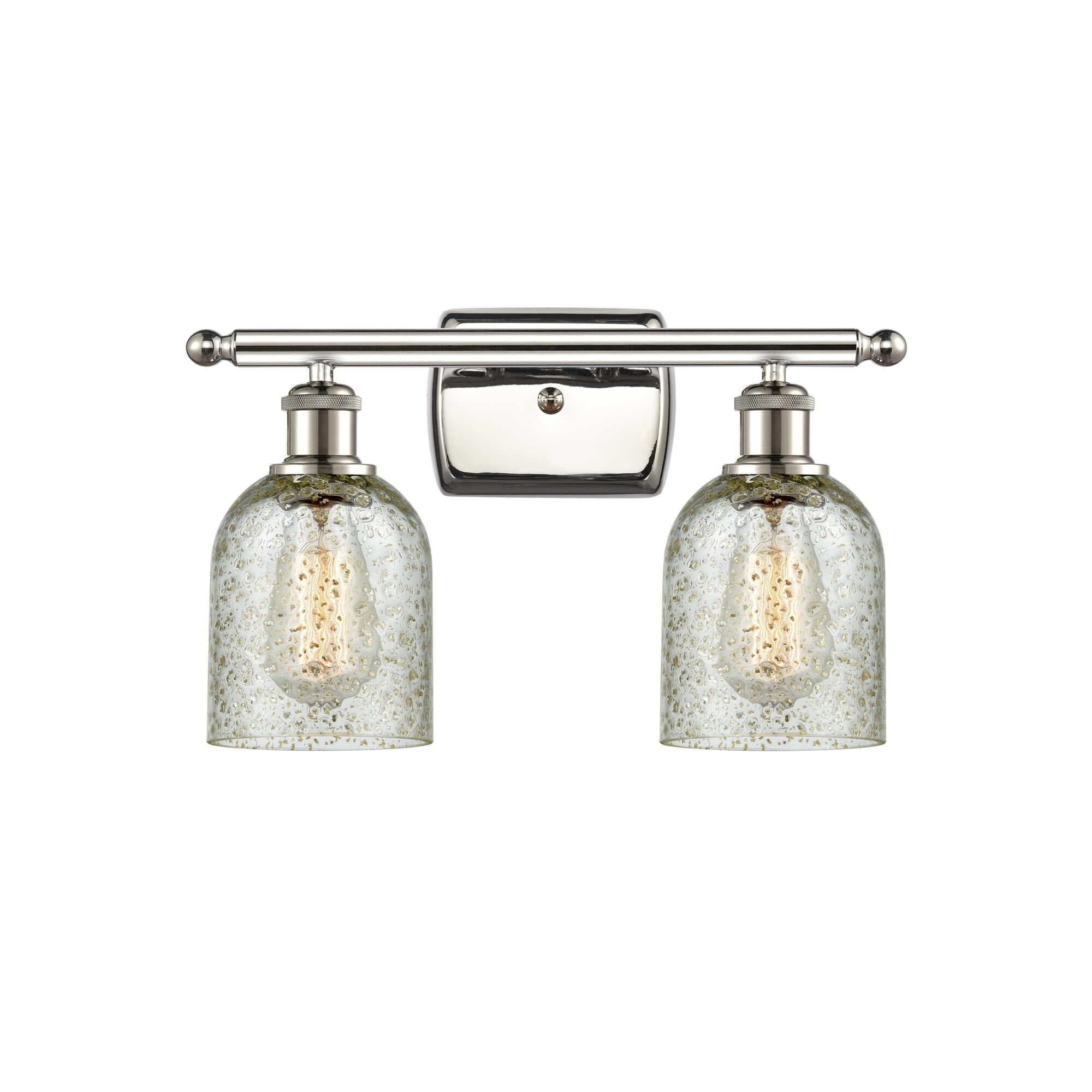 Shown in Polished Nickel finish and Mica glass