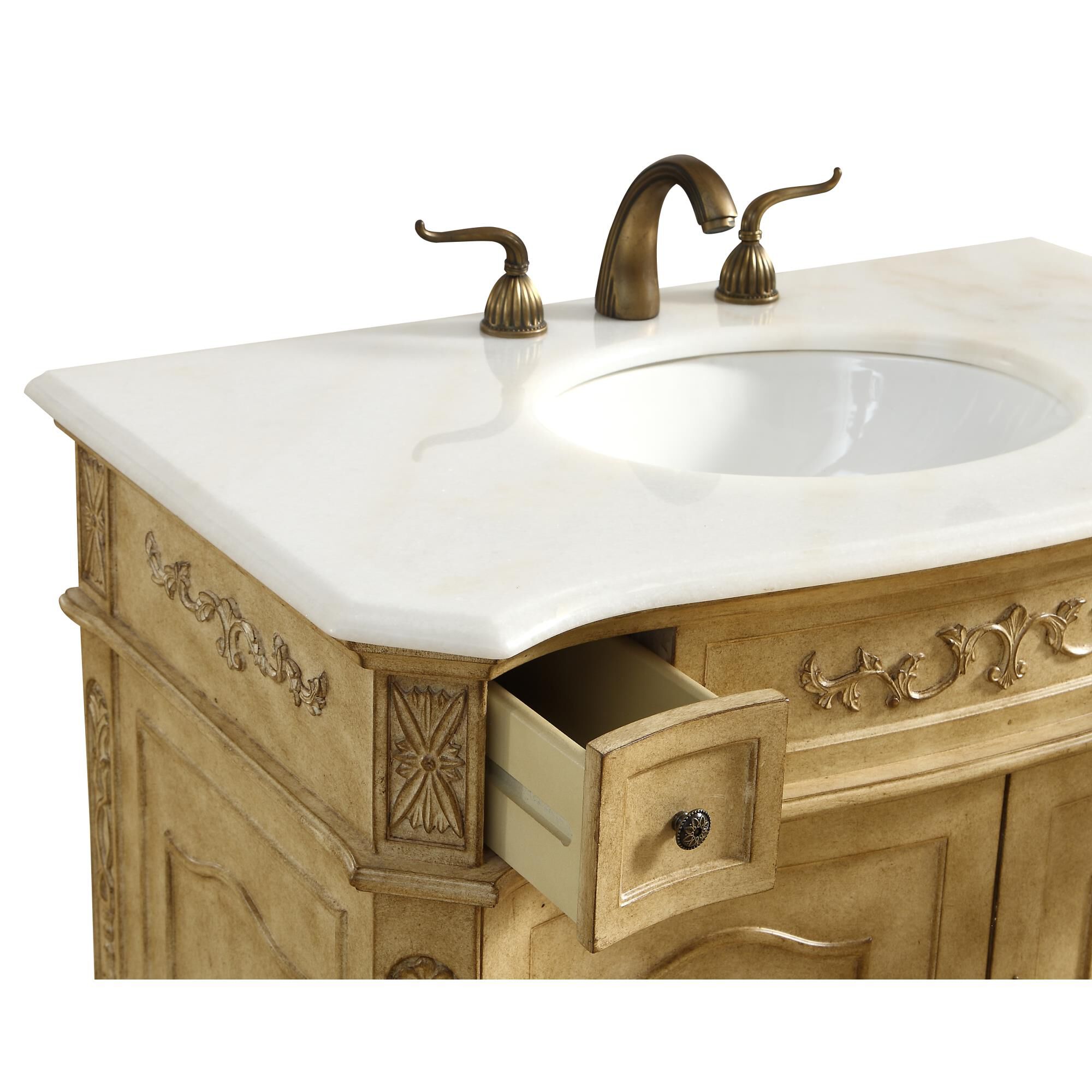 Shown in Antique Beige finish