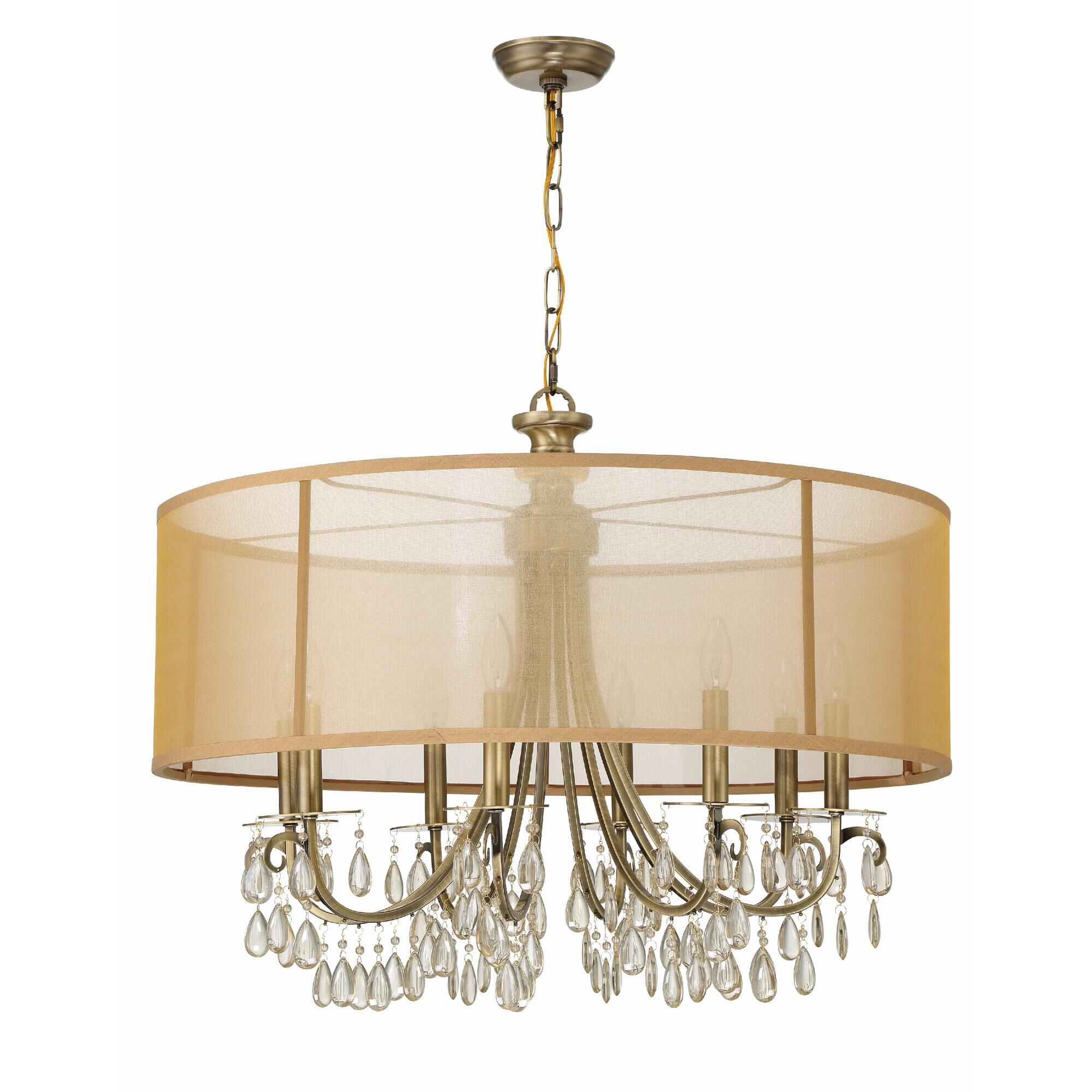 Hampton 32 Inch 8 Light Chandelier by Crystorama