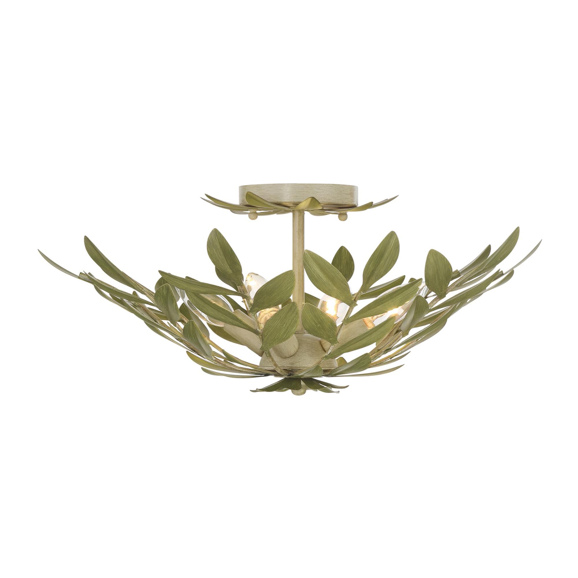 Broche 21 Inch Semi Flush Mount by Crystorama
