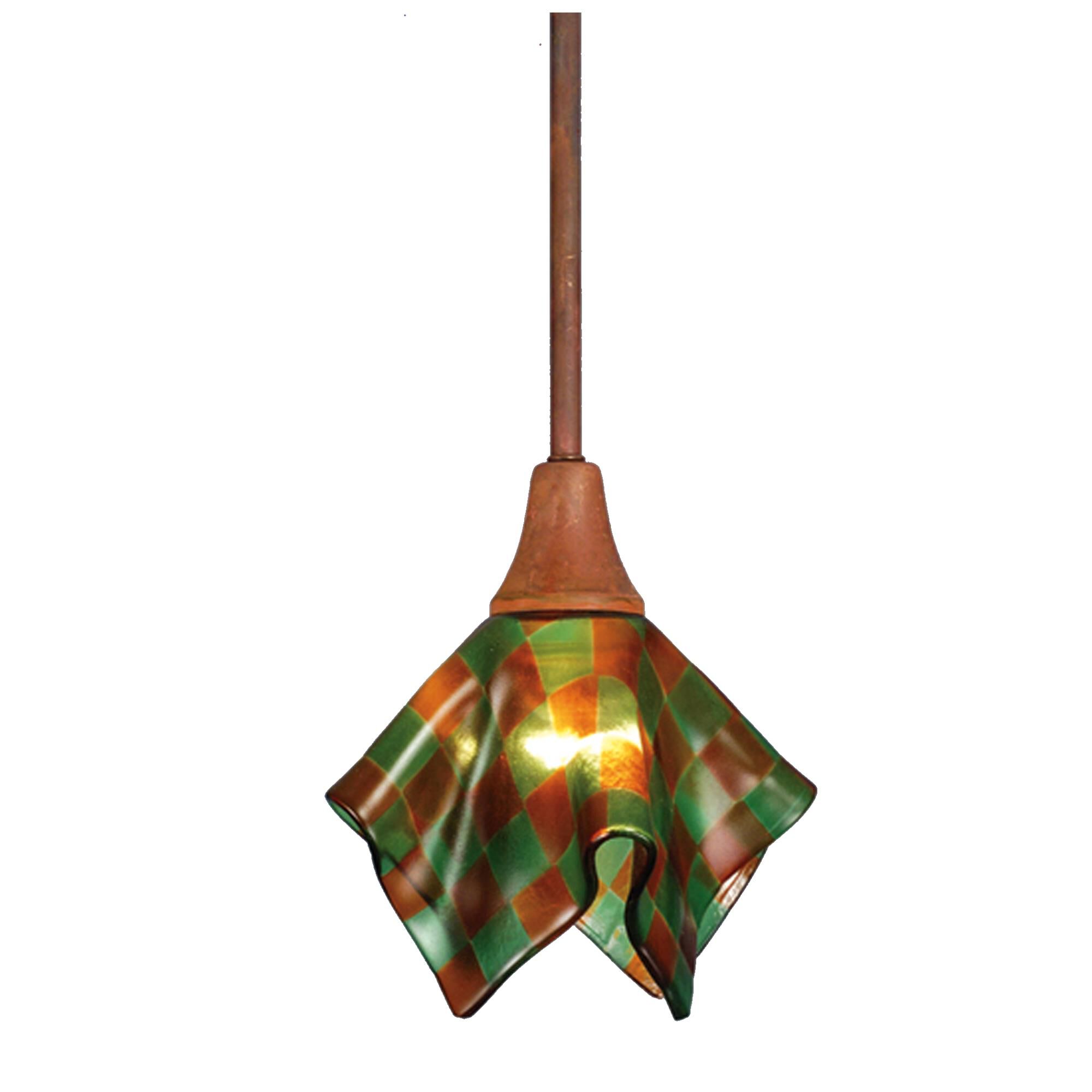Patchwork Handkerchief 9 Inch Mini Pendant by Meyda Lighting