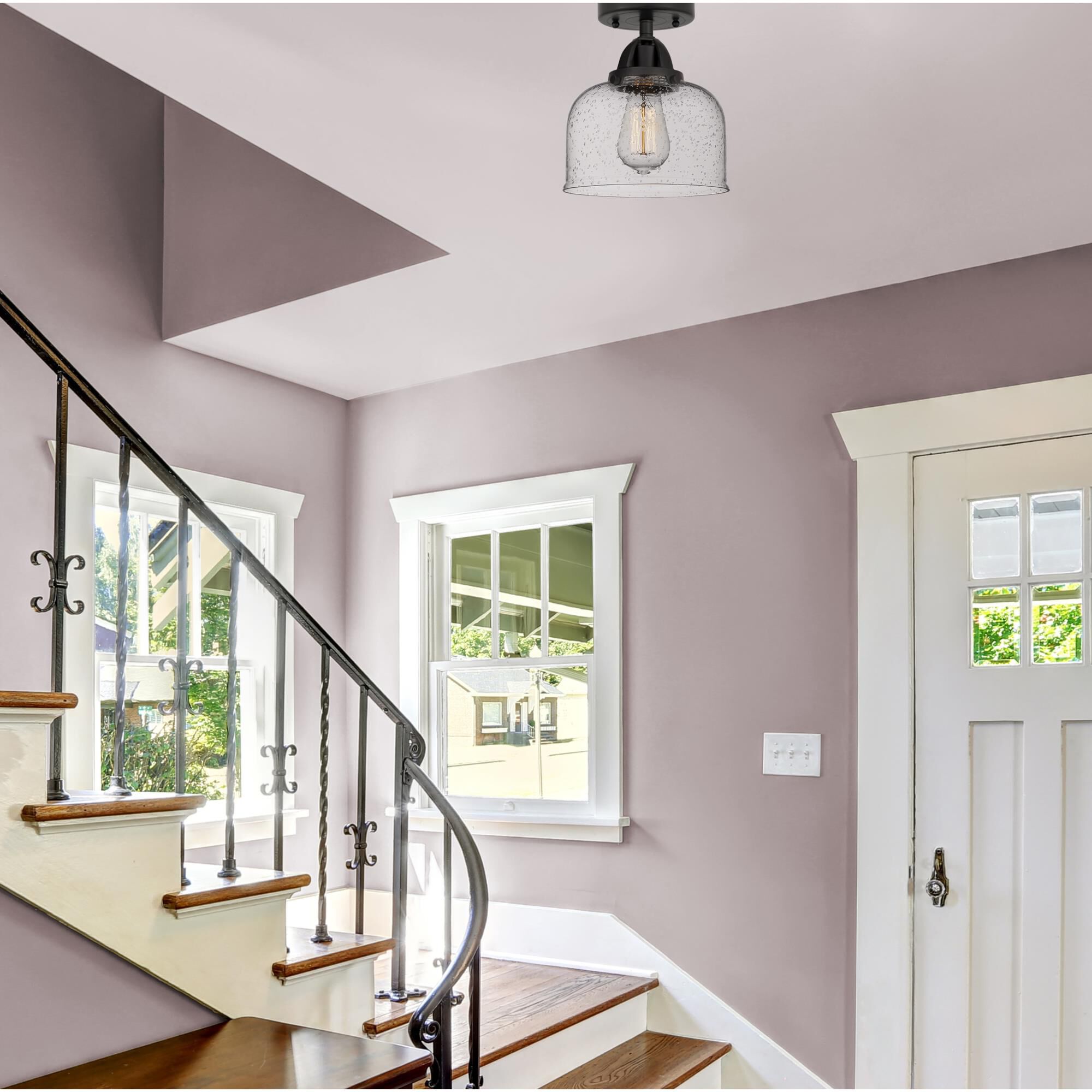 Bruno Marashlian Bell 8 Inch 1 Light Semi Flush Mount by Innovations Lighting