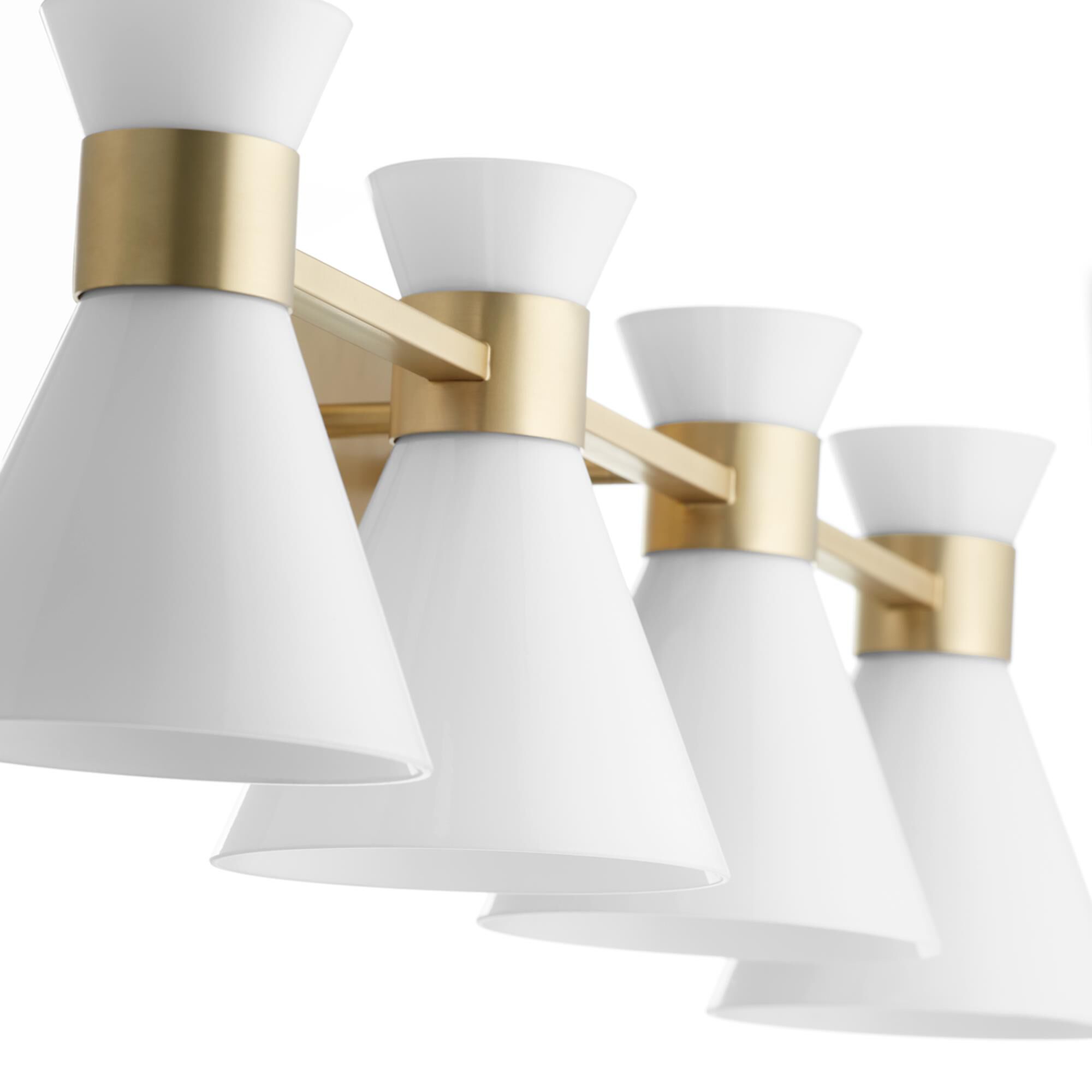 Shown in Aged Brass W/ Gloss Opal finish