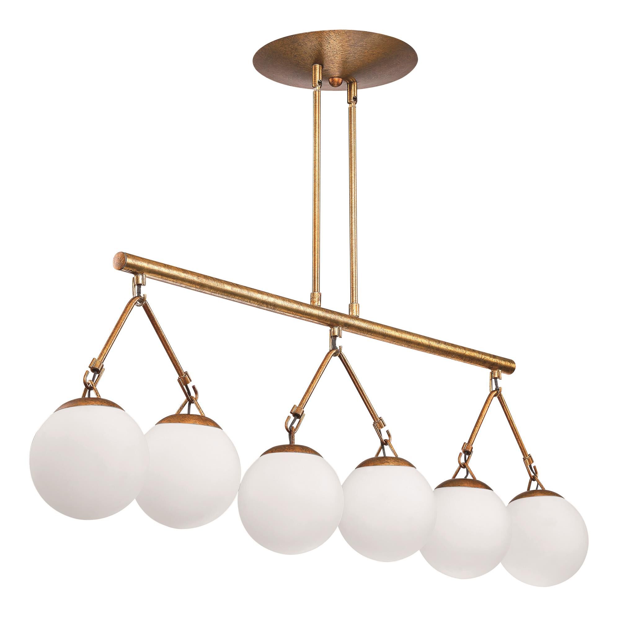 Shown in Patina Aged Brass finish and White Frosted glass