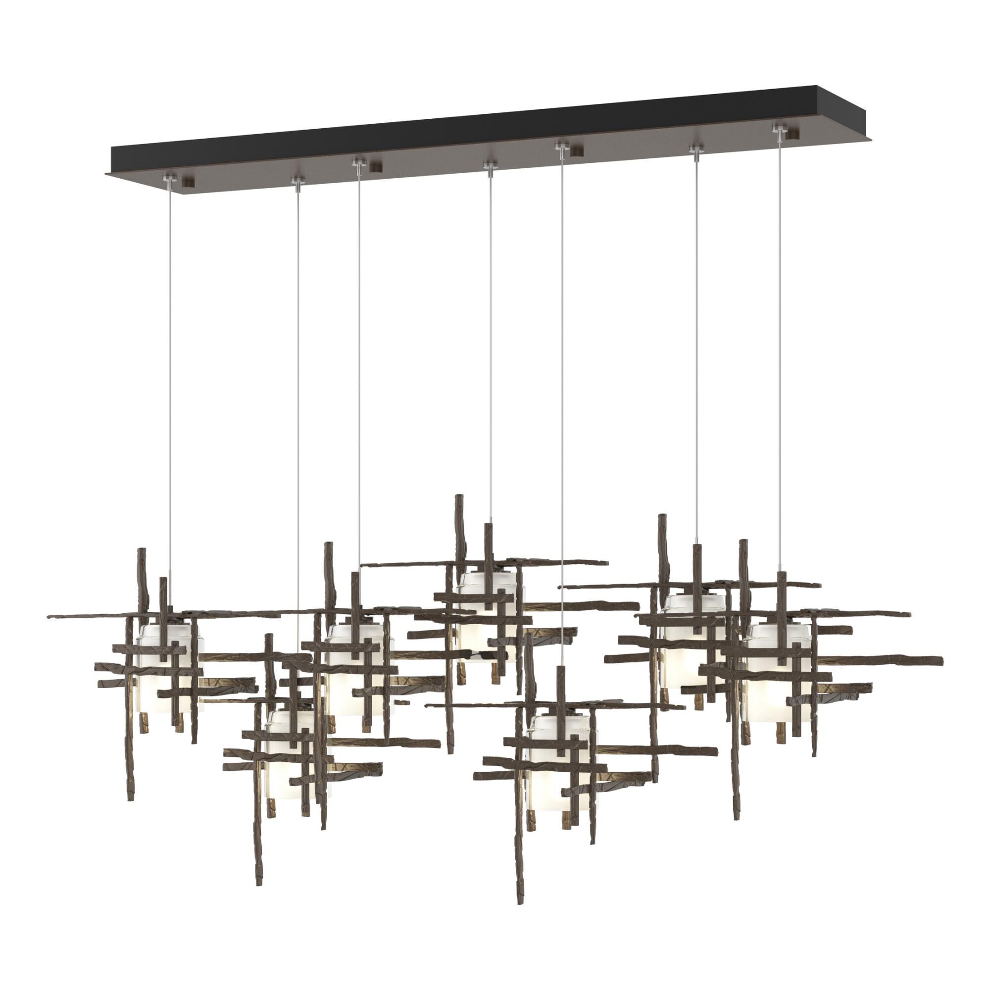 Tura 53 Inch 7 Light LED Linear Suspension Light by Hubbardton Forge