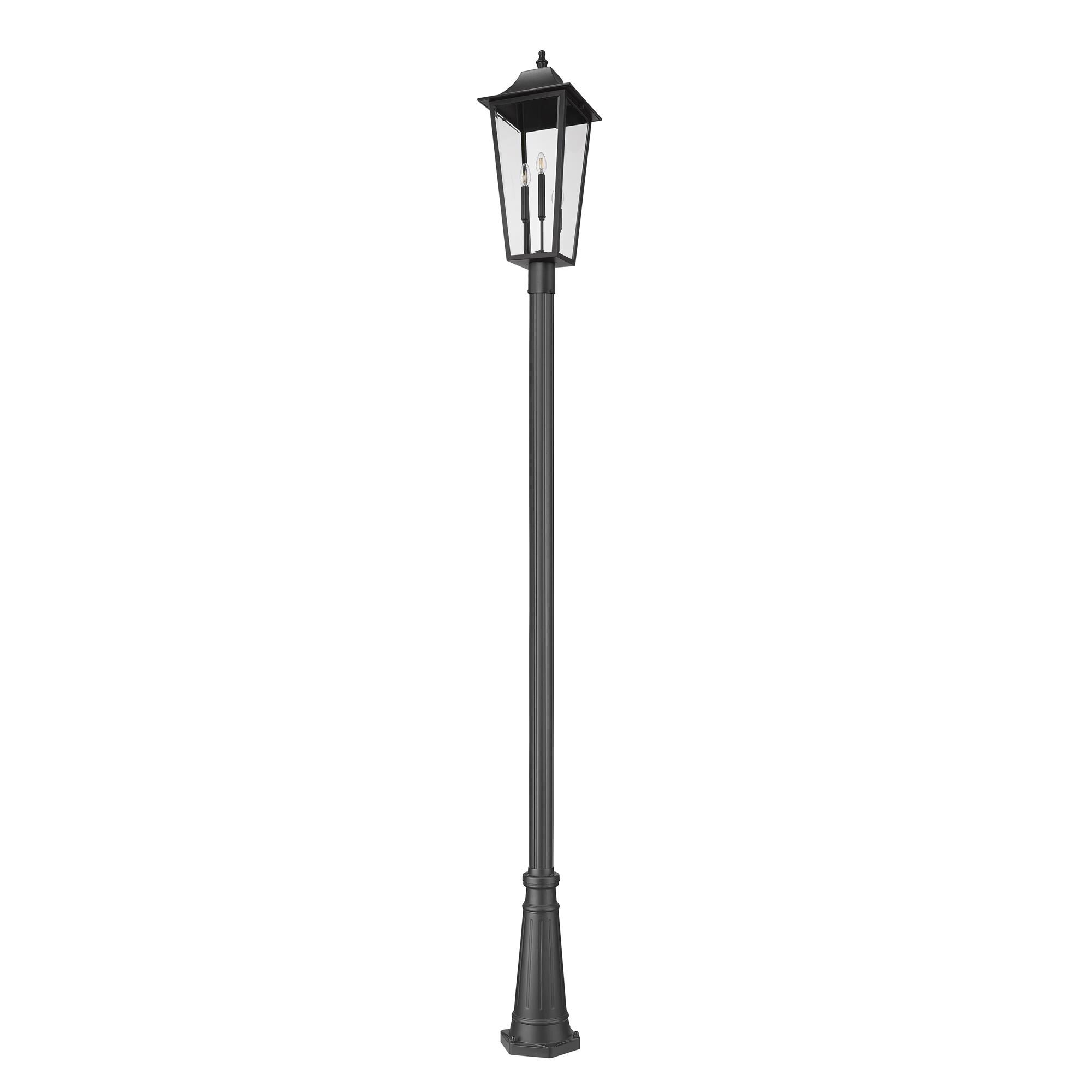 Shown in Black finish and Clear Beveled glass and Clear Beveled shade