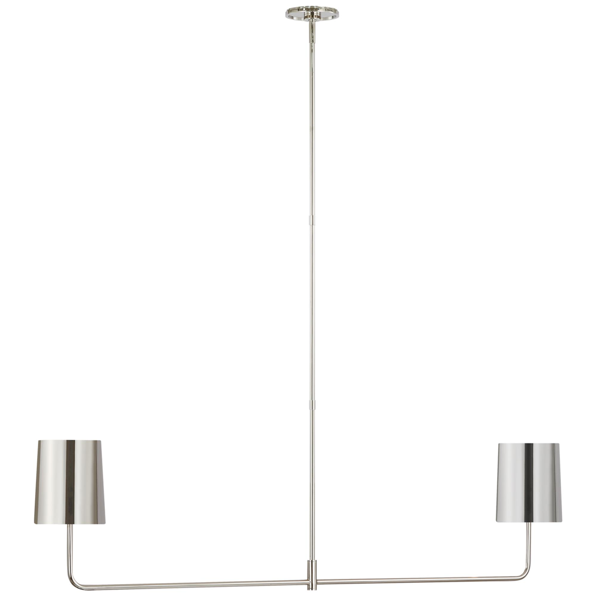 Shown in Polished Nickel finish and Polished Nickel shade