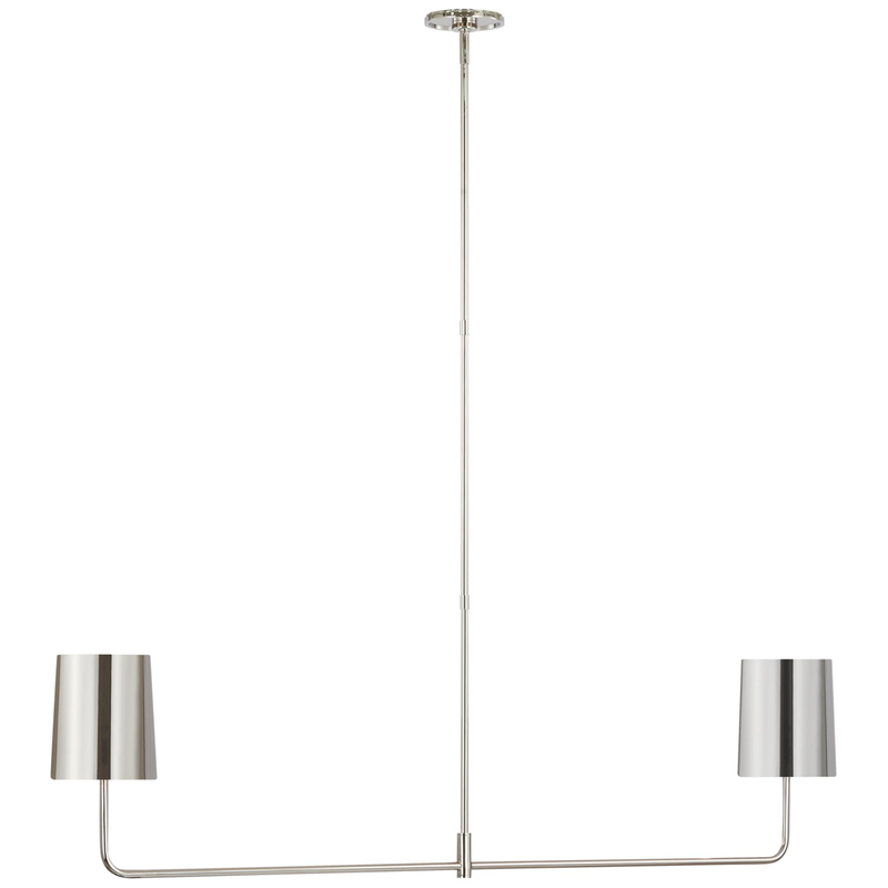 Barbara Barry Go Lightly 54 Inch 2 Light LED Linear Suspension Light by Visual Comfort Signature Collection
