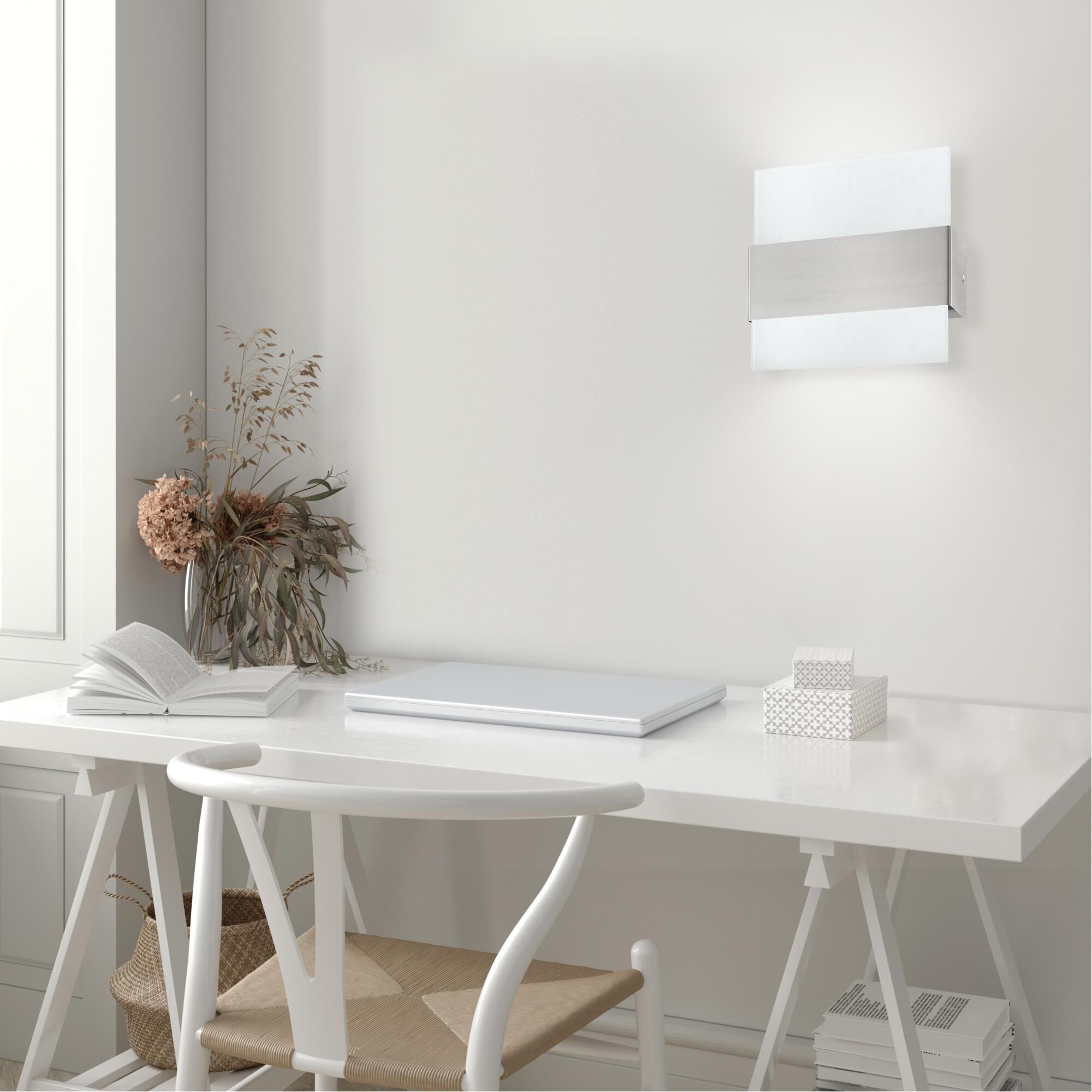 Eglo Nikita LED 8 Inch 1 Light LED Flush Mount by Eglo Lighting