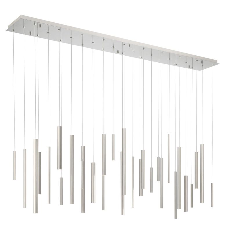 Santana 72 Inch 30 Light LED Linear Suspension Light by Eurofase Lighting