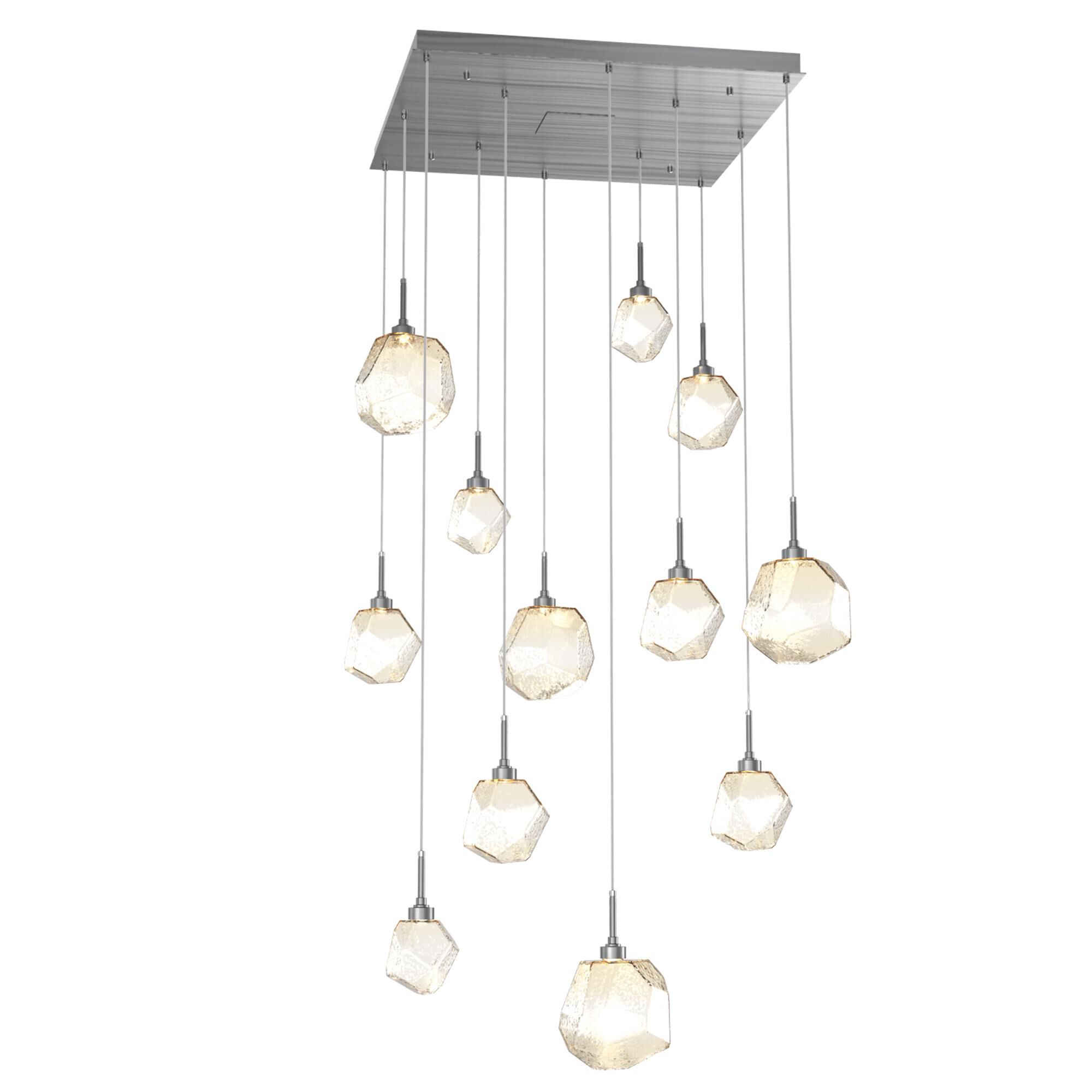 Shown in Graphite finish and Amber glass