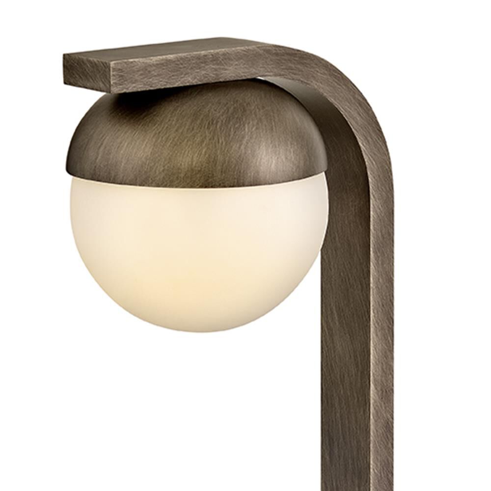 Shown in Burnished Bronze finish and Cased Opal glass