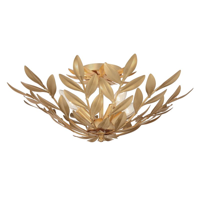 Broche 21 Inch 4 Light Semi Flush Mount by Crystorama